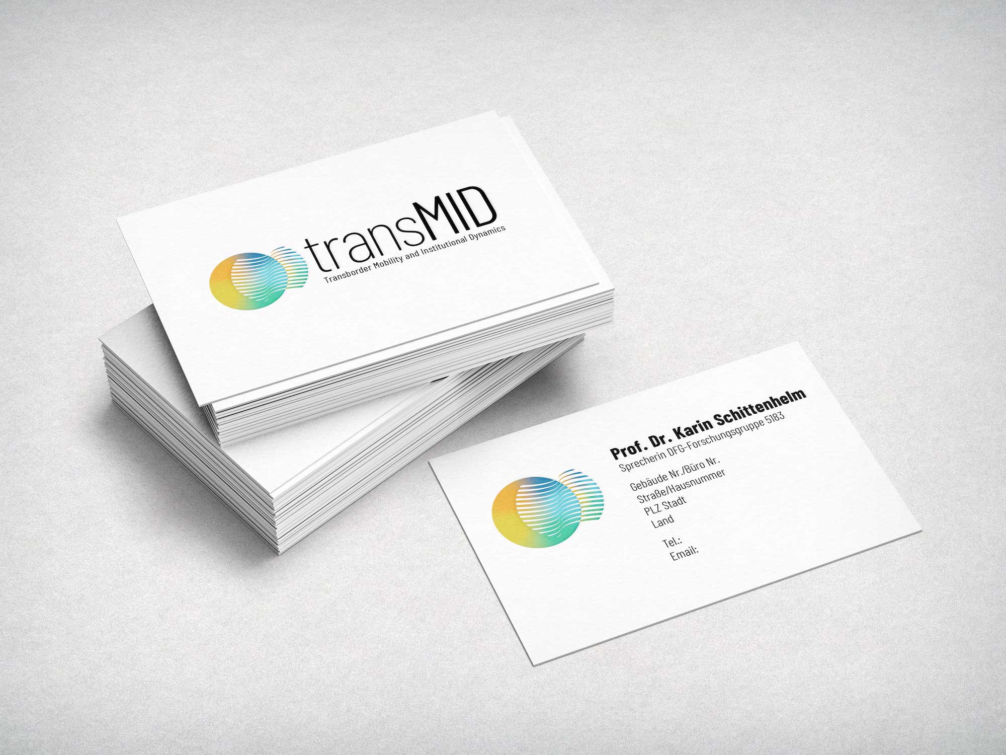 transMID Corporate Design Visitenkarte