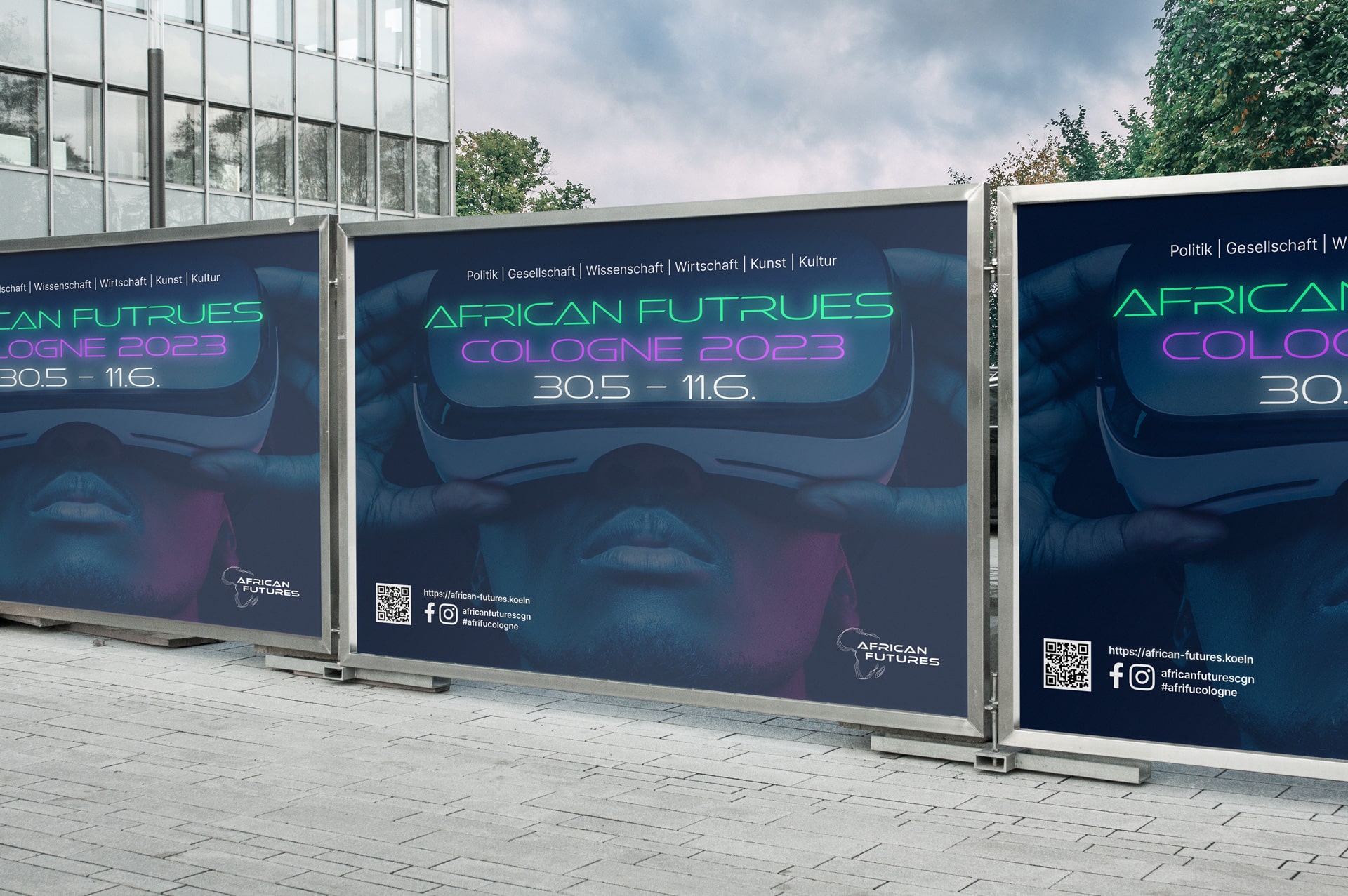 Werbebanner African Futures Koeln